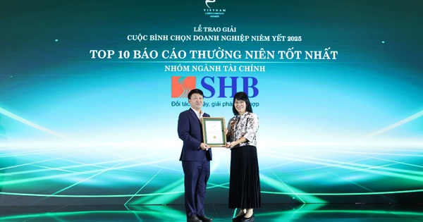 Lần thứ 5, SHB được vinh danh trong Top 10 doanh nghiệp có Báo cáo thường niên tốt nhất