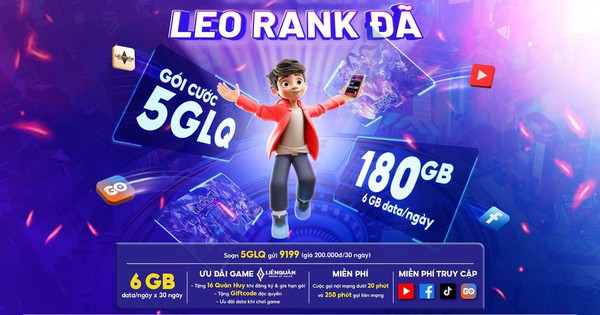 5GLQ - Gói siêu data, leo rank cực đã