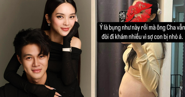 Cận cảnh bụng bầu 5 tháng của Quỳnh Lương, hé lộ chồng lo lắng 1 việc