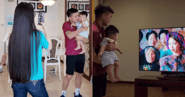 Mặc kệ drama, Quang Hải hạnh phúc cùng vợ con cày view cho Hoà Minzy, vóc dáng Chu Thanh Huyền qua "cam thường" ra sao?