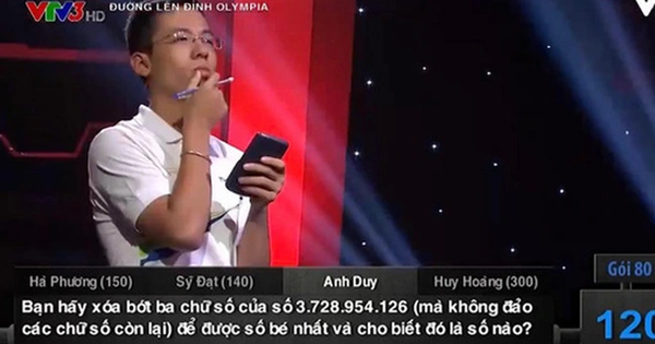 Bài toán Olympia yêu cầu xóa 3 chữ số khiến thí sinh toát mồ hôi hột, dân mạng thi nhau giải đố cả buổi không ra