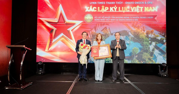 Xác lập kỷ lục Việt Nam tại tổ hợp nghỉ dưỡng khoáng nóng tự nhiên 5 sao