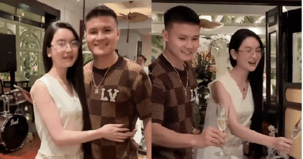 Chu Thanh Huyền mở tiệc sang chảnh cho Quang Hải, khoá môi cực ngọt còn khoe được chồng lái xế hộp đưa đi làm