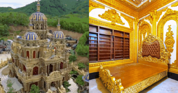 Toà lâu đài dát vàng từ phòng khách đến vệ sinh của "đại gia đồng nát" Nghệ An: Đó là loại vàng gì?