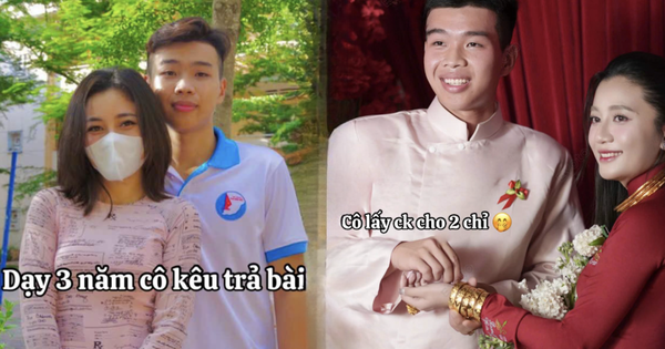 Nam sinh mừng cưới cô giáo 2 chỉ vàng sau 2 lần bị gọi lên trả bài, ngỡ ngàng mối quan hệ phía sau
