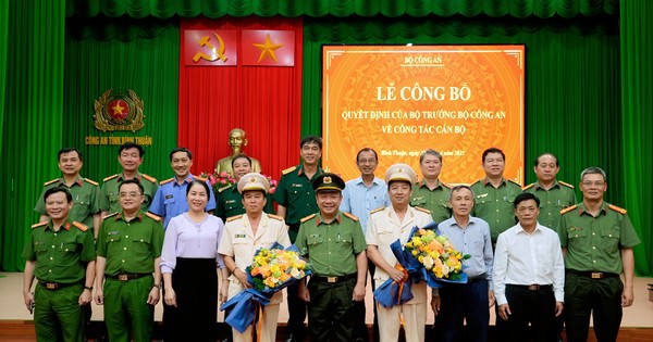 Hai Đại tá được tái bổ nhiệm chức danh Phó giám đốc Công an tỉnh Bình Thuận