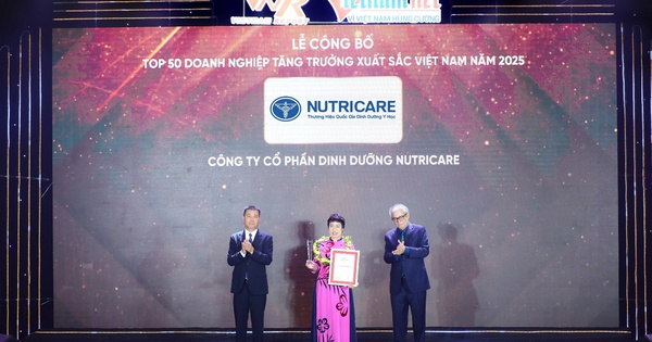 Nutricare 3 năm liên tiếp lọt TOP 50 Doanh nghiệp tăng trưởng xuất sắc