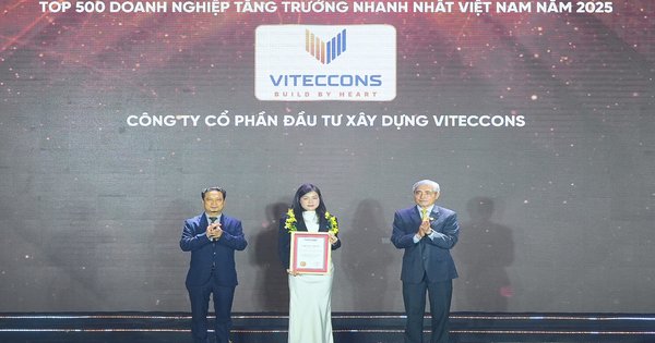 Viteccons lọt Top 500 Doanh nghiệp tăng trưởng nhanh nhất Việt Nam năm 2025