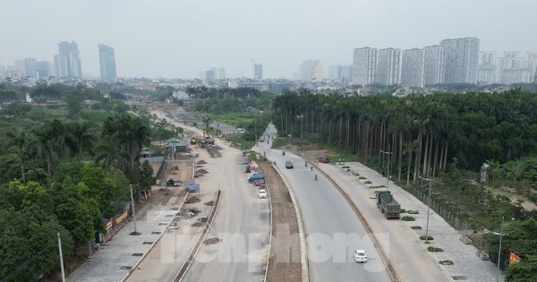 Hà Nội: Cận cảnh trục đại lộ Tây Thăng Long 10 làn xe đang dang dở