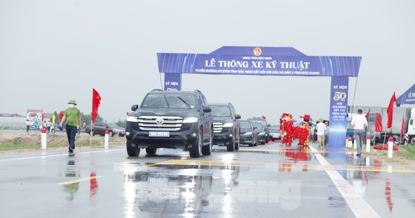 Thông xe tuyến đường gần 1.500 tỷ đồng kết nối tỉnh Bắc Ninh và Bắc Giang