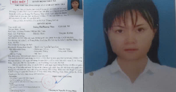 Truy nã đối tượng Hoàng Thị Phương Thảo