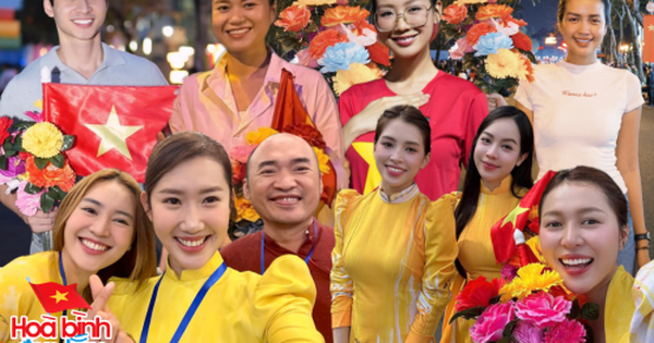 Thanh Thủy, Tiến Luật, Thúy Ngân và dàn nghệ sĩ Việt tham gia diễu hành ngày 30/4: "Hòa bình đẹp như nụ cười của người dân khi nhìn thấy từng khối diễu binh, diễu hành!"