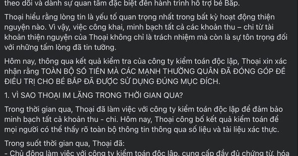 CỰC NÓNG - Phạm Thoại thông báo kết quả kiểm toán vụ ủng hộ mẹ bé Bắp, sẵn sàng cùng mạnh thường quân qua Singapore xác nhận