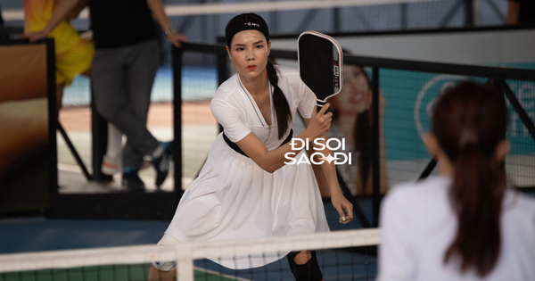 Hình ảnh gây bất ngờ của sao nữ Vbiz vài phút trước cú ngã gãy xương đùi trên sân pickleball