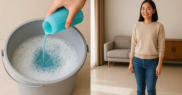 Tôi trộn nước lau sàn với nước xả vải và bất ngờ: Nhà sạch bóng, thơm dịu suốt 2 ngày