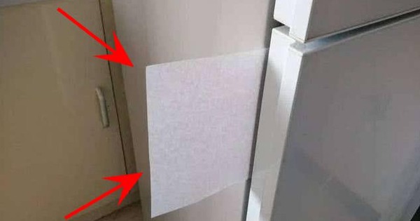 Người thông minh dùng 1 tờ giấy kẹp vào cửa tủ lạnh, biết lý do tôi vội vàng "copy" theo