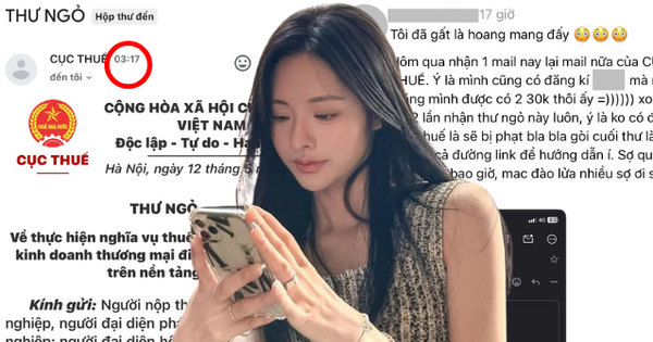 Nhận được mail của Cục Thuế kèm mã QR lúc 3h sáng: Cách nhận biết “hàng real” rất đơn giản