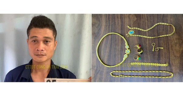 Con trai từ Bình Dương về Thái Bình trộm 39 chỉ vàng, 1.900 USD của mẹ đẻ