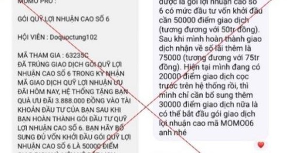 Ham lợi nhuận làm nhiệm vụ trên ứng dụng, người đàn ông bị lừa hơn 300 triệu đồng