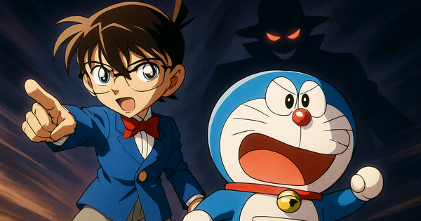Cảnh tượng fan truyện tranh không bao giờ dám tưởng tượng: Khi Conan gặp Doraemon, họ sẽ là bộ đôi thay đổi mọi cuộc đời!