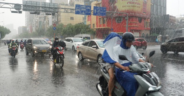 Chi tiết đợt mưa lớn kéo dài từ hôm nay ở TP HCM