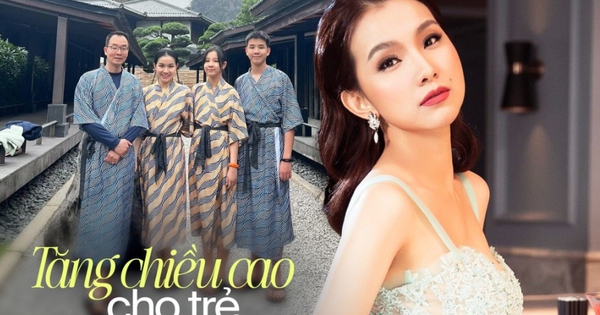 Con gái 12 tuổi cao 1,72m, con trai 14 tuổi 1,86m, Hoa hậu Thùy Lâm tiết lộ 2 thói quen không ngày nào quên nhắc con làm từ khi còn nhỏ