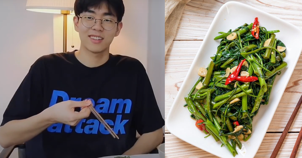 Khách Hàn lần đầu ăn rau muống xào Việt Nam, lập tức mê mẩn vì 2 lý do này