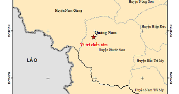 Huyện miền núi ở Quảng Nam xảy ra động đất 3 độ richter