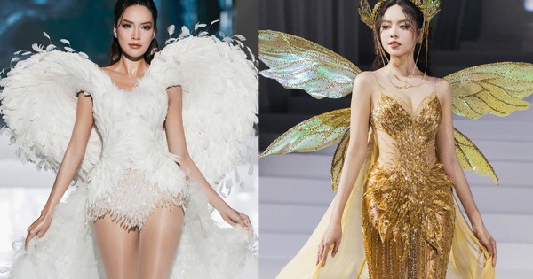 Dàn Hoa, Á hậu diện đầm dạ hội đính kết tốn hàng trăm mét vải: Thanh Thủy, Lê Hoàng Phương tỏa sáng ở vị trí vedette, first face