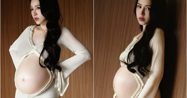 Sắp sửa sinh con lần 4, thiên kim nhà đại gia Minh Nhựa gây trầm trồ vì nhan sắc cực phẩm, riêng phần bụng lại càng xuất sắc