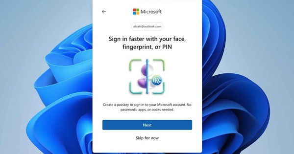 Microsoft chính thức loại bỏ mật khẩu, mặc định dùng passkey cho mọi tài khoản mới