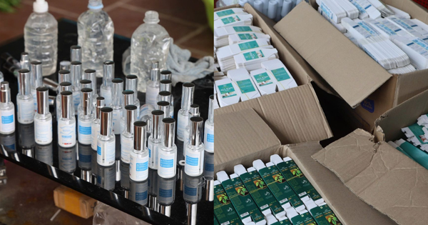 Cận cảnh triệt phá cơ sở mỹ phẩm giả tại Bắc Giang: Serum trị mụn, trắng da pha bằng thùng sơn, can nhựa, bán hơn 100.000 đơn hàng qua Tiktok, Shoppee