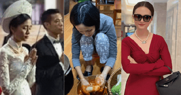 Tiểu thư Hà thành 10 năm lấy chồng cầu thủ: Về quê đảm đang bếp núc, lên phố "dát" đồ hiệu sang chảnh đầy người