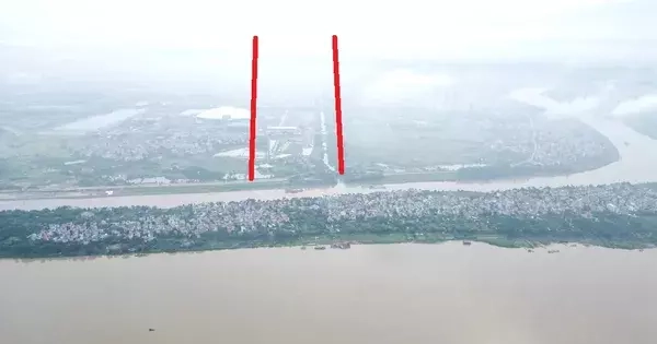 Hiện trường dự án cầu Tứ Liên phía nội thành vẫn 'nằm yên'