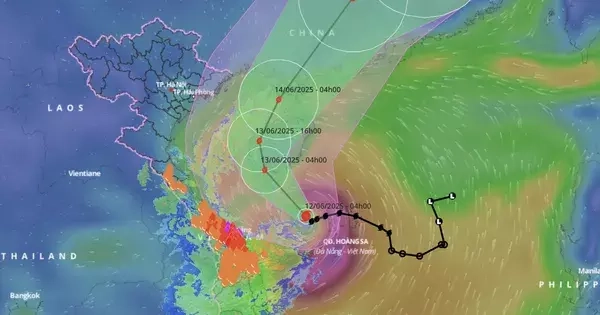 Bão tăng cấp, đi vào vịnh Bắc Bộ