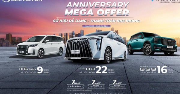 GAC MOTOR Việt Nam mừng sinh nhật 1 năm với ưu đãi hấp dẫn nhất từ trước đến nay