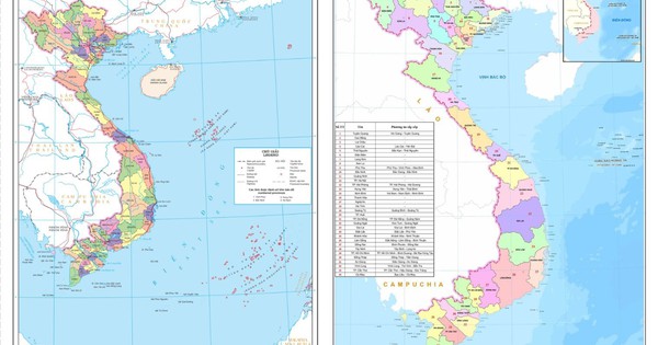 Chi tiết hai bản đồ hành chính Việt Nam khi có 63 và 34 đơn vị hành chính cấp tỉnh