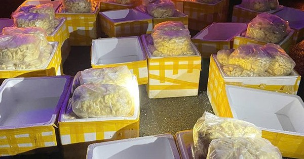 Tịch thu 240kg chả mực không rõ nguồn gốc gửi từ tỉnh Vĩnh Phúc