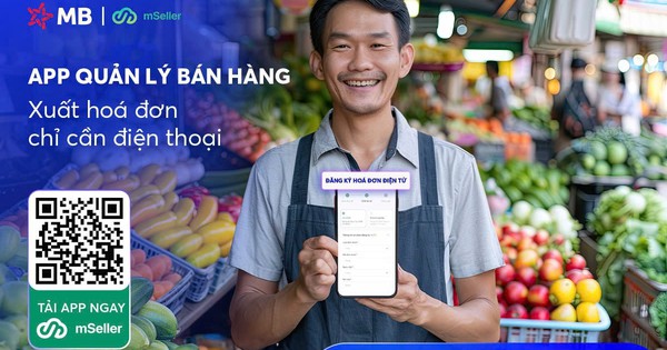 MB tặng miễn phí app bán hàng, xuất hóa đơn điện tử chỉ cần điện thoại