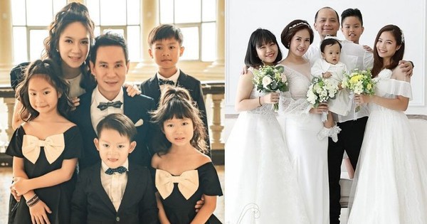 Những ông bố đông con nhất showbiz Việt: Bận rộn tới mấy vẫn hết lòng quan tâm, yêu thương các con