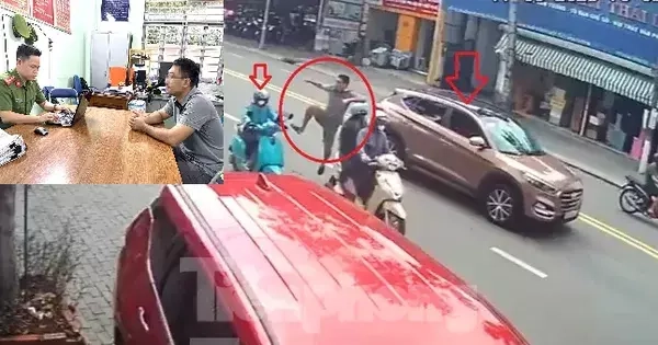 Lời khai của người đàn ông đạp nữ tài xế xe ôm ngã nhào ở Bình Dương