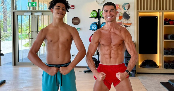 Kinh ngạc trước diện mạo con trai Ronaldo, 15 tuổi đã cao 1m85, cơ bắp không thua kém bố, hút luôn 18 triệu views