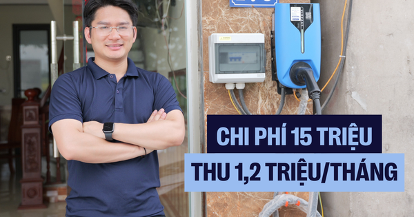 Lắp trụ sạc tại nhà, chủ xe chia sẻ: ‘Tốn chưa đến 15 triệu đồng và 2 ngày làm việc có thể thu được 1,2 triệu đồng/tháng’