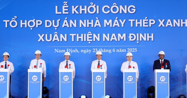 Phó Thủ tướng Lê Thành Long ấn nút khởi công Tổ hợp Thép xanh gần 100.000 tỷ