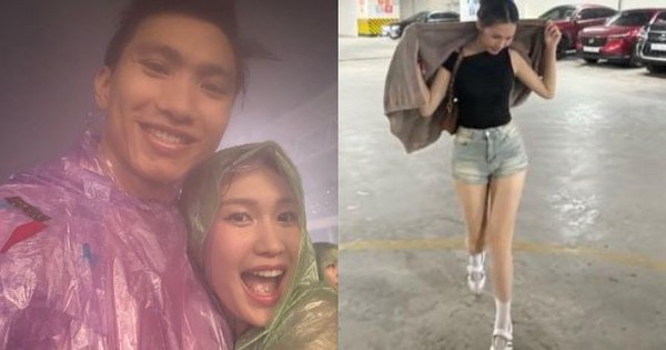 Bắt gặp "bạch nguyệt quang" làng bóng đá ôm say đắm cầu thủ nổi tiếng top đầu Việt Nam, cùng tắm mưa với G-Dragon