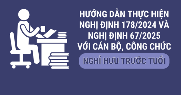 Infographic: Hướng dẫn thực hiện nghị định 178, 67 với cán bộ, công chức nghỉ hưu trước tuổi