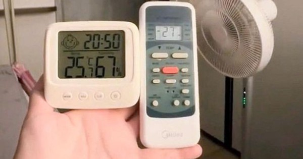 Bật điều hòa 25 độ thì nhiệt độ phòng có được mát đúng 25 độ? Người dùng chứng minh bằng 1 thứ