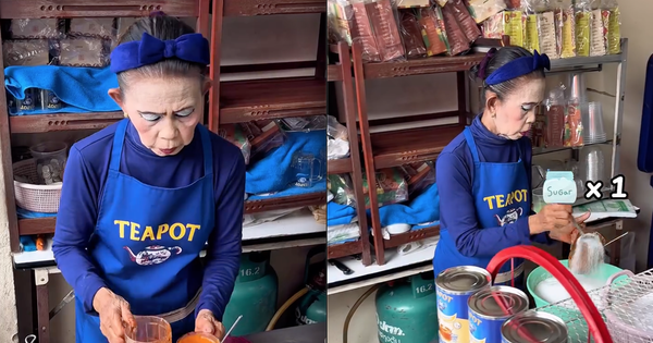 Chân dung bà chủ quán cà phê Thái có lớp make-up triệu người "không dám nhận đối thủ", pha cà phê nhìn muốn "tiểu đường"
