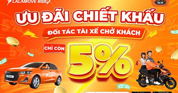Công bố mức ưu đãi chiết khấu mới cho đối tác chở khách của Lalamove