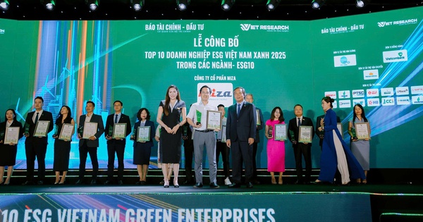 MIZA vào Top 10 ESG Việt Nam xanh 2025 nhờ chiến lược phát triển kinh tế tuần hoàn